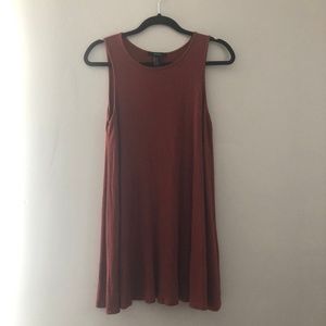 Simple, Rust Muscle Shirt Dress